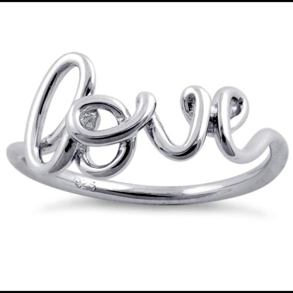 2 for $30 - Sterling Silver “love” Ring